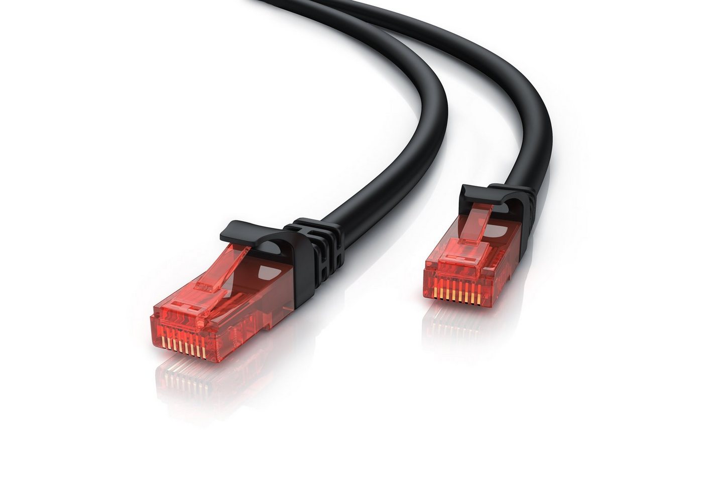 CSL LAN-Kabel, CAT.6, RJ-45 (Ethernet) (25 cm), CAT 6 Netzwerkkabel UTP Gigabit 1000 Mbit/s Patchkabel - 0,25m von CSL