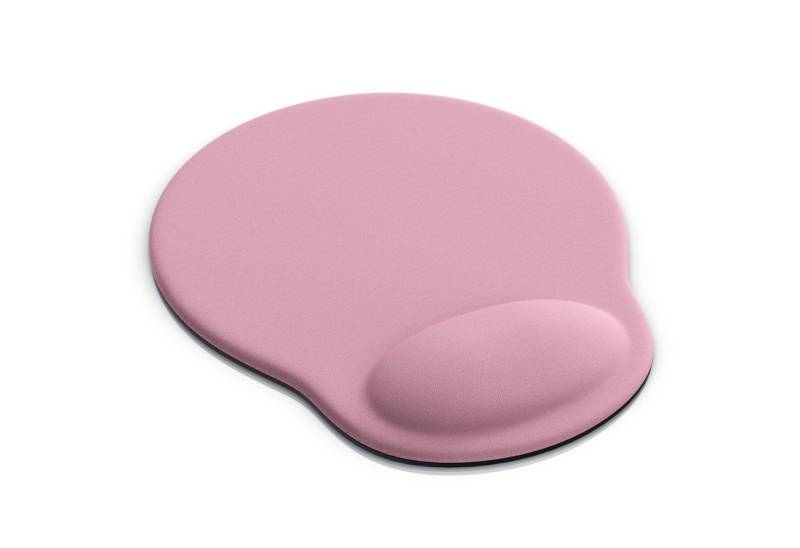 CSL Mauspad Office Gel Mousepad mit ergonomischer Handgelenkauflage, (1-St), Office Gel Mousepad mit ergonomischer Handgelenkauflage,rosa von CSL