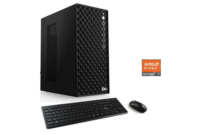 CSL Mystic V24089 PC (AMD Ryzen 7 8700G, 32 GB RAM, 1000 GB SSD, Luftkühlung) von CSL
