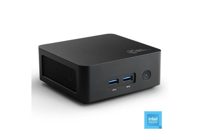 CSL Narrow Box Black N100 PC (Intel® 100, 32 GB RAM, 500 GB SSD) von CSL