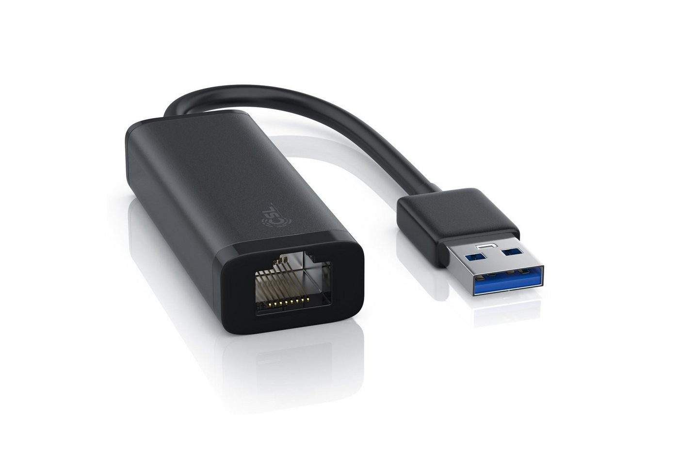 CSL Netzwerk-Adapter USB Typ A zu RJ-45 (Ethernet), USB 3.0 auf RJ45 Gigabit Netzwerkadapter, externe Netzwerkkarte von CSL