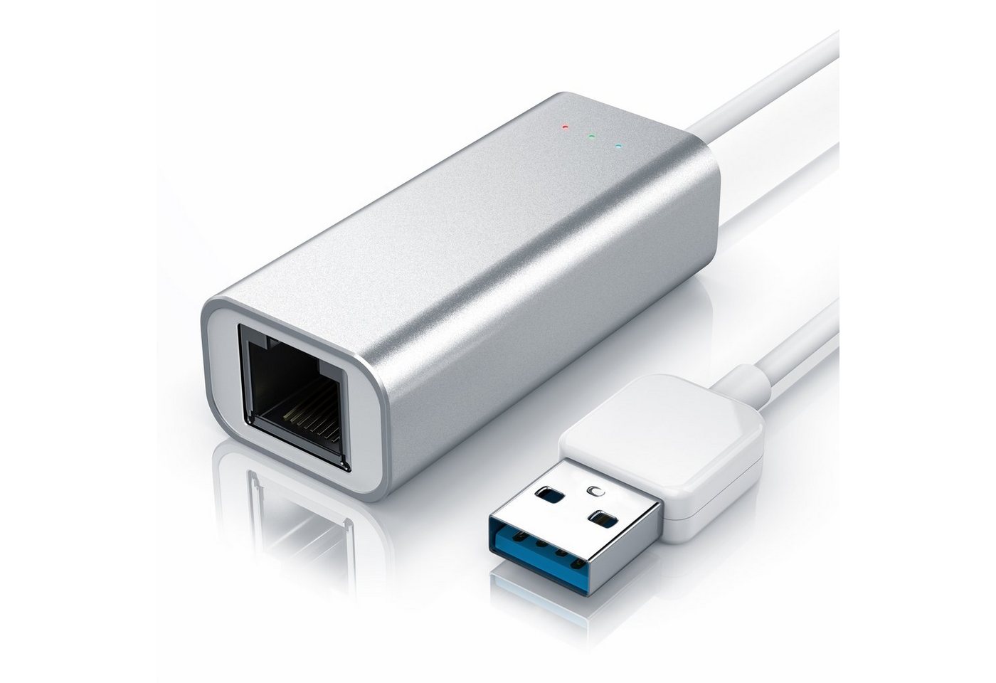 CSL Netzwerk-Adapter USB Typ A zu RJ-45 (Ethernet), USB 3.2 Gen1 Gigabit Ethernet Netzwerkadapter RJ45 extern - USB 3.0 von CSL