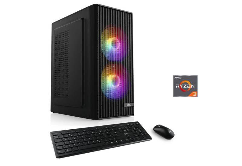 CSL Spectrum V23110 PC (AMD Ryzen 3 3200G, 16 GB RAM, 500 GB SSD, Luftkühlung) von CSL