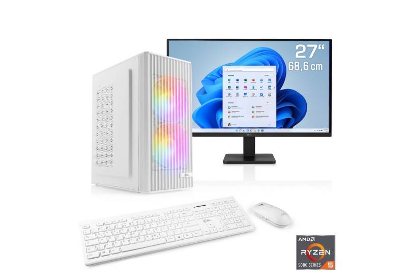 CSL Spectrum V25218 PC-Komplettsystem (27", AMD Ryzen 5 5600GT, 16 GB RAM, 1000 GB SSD) von CSL