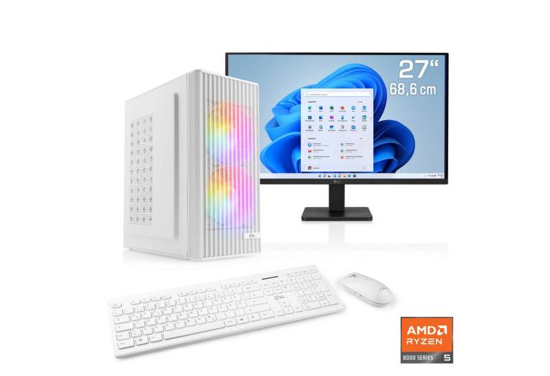 CSL Spectrum V25232 PC-Komplettsystem (27", AMD Ryzen 5 8500G, 16 GB RAM, 1000 GB SSD) von CSL