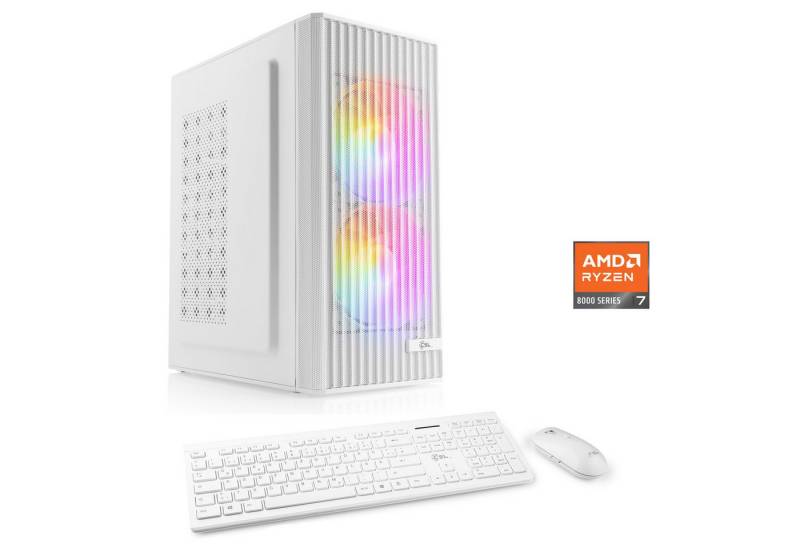 CSL Spectrum V28124 PC (AMD Ryzen 7 8700F, GeForce RTX 4060, 16 GB RAM, 1000 GB SSD, Luftkühlung) von CSL