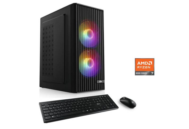 CSL Spectrum V28325 PC (AMD Ryzen 7 8700G, 32 GB RAM, 1000 GB SSD, Luftkühlung) von CSL