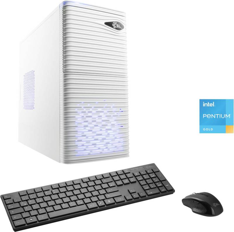 CSL Speed V1716 PC (Intel® Pentium Gold G6400, Intel UHD Graphics 610, 16 GB RAM, 1000 GB SSD, Luftkühlung) von CSL