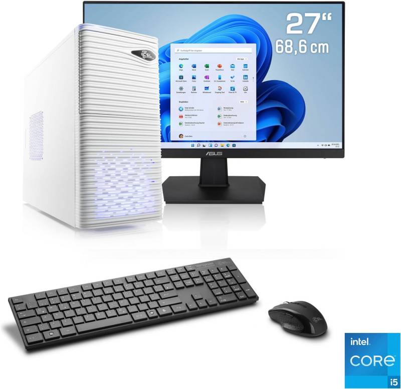 CSL Speed V25119 PC-Komplettsystem (27", Intel® Core i5 12400, Intel UHD Grafik, 16 GB RAM, 1000 GB SSD) von CSL