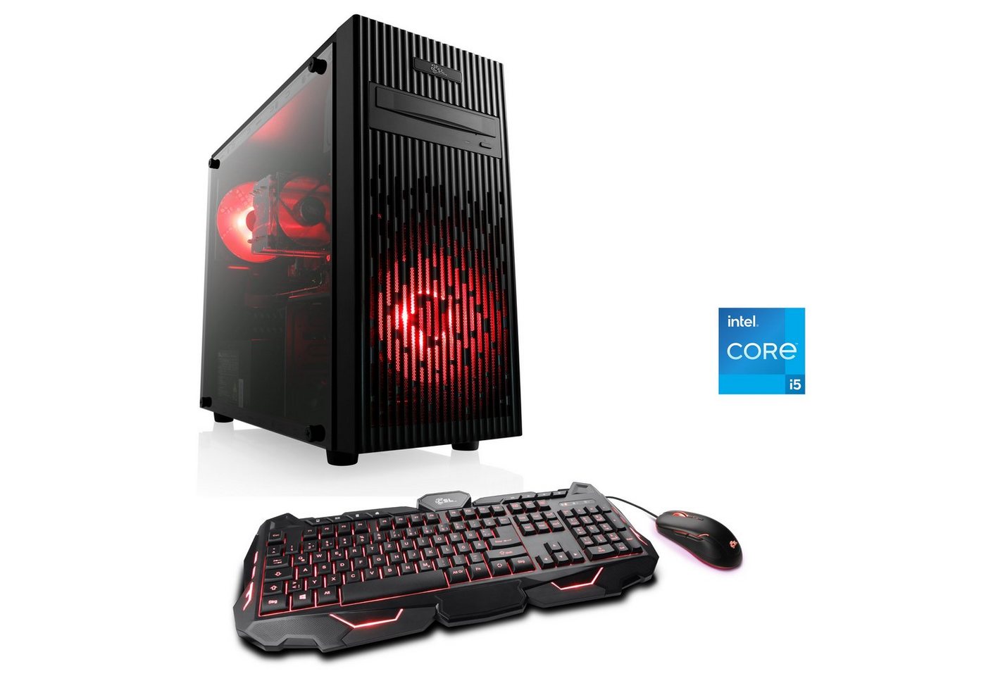 CSL Speed V25151 Gaming-PC (Intel® Core i5 13500, 16 GB RAM, 1000 GB SSD, Luftkühlung) von CSL