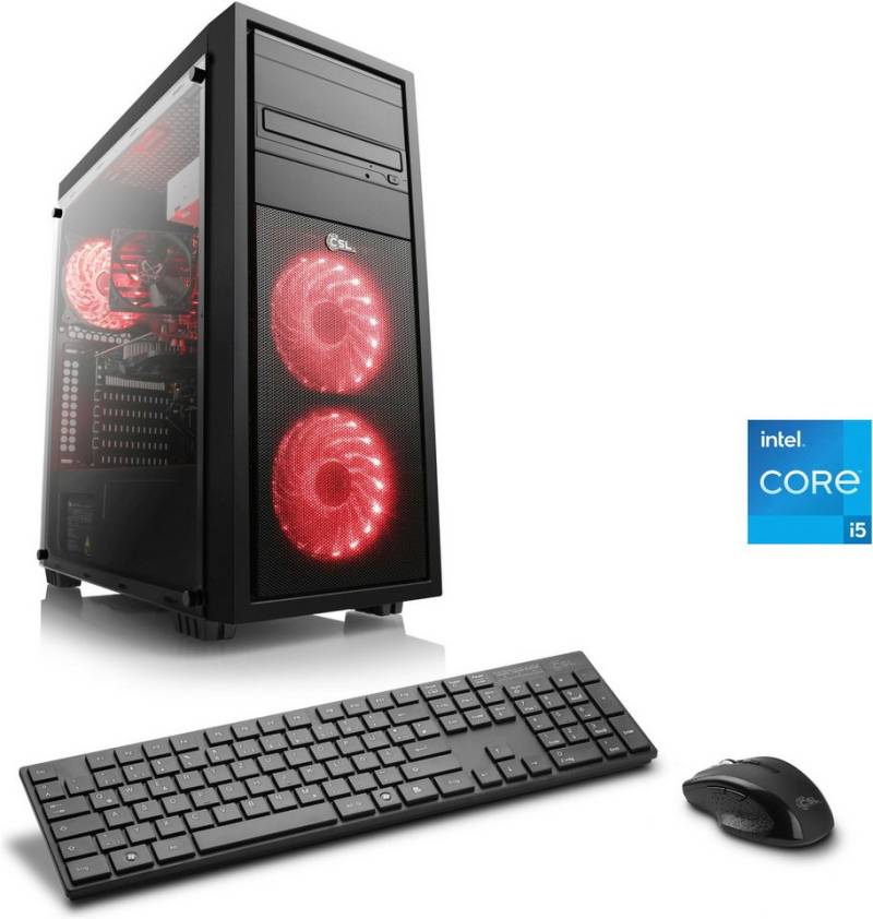 CSL Speed V25322 Gaming-PC (Intel® Core i5 12400F, NVIDIA GeForce RTX 3050, 32 GB RAM, 2000 GB HDD, 500 GB SSD, Luftkühlung) von CSL