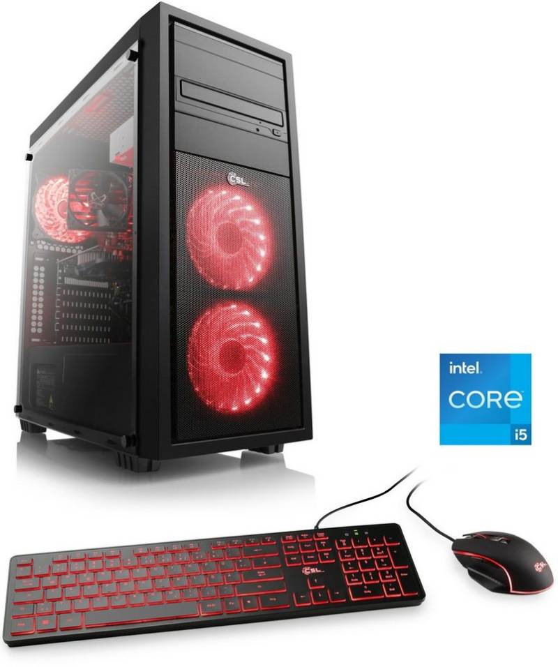 CSL Speed V25323 Gaming-PC (Intel® Core i5 12400F, GeForce RTX 3060, 32 GB RAM, 1000 GB SSD, Luftkühlung) von CSL