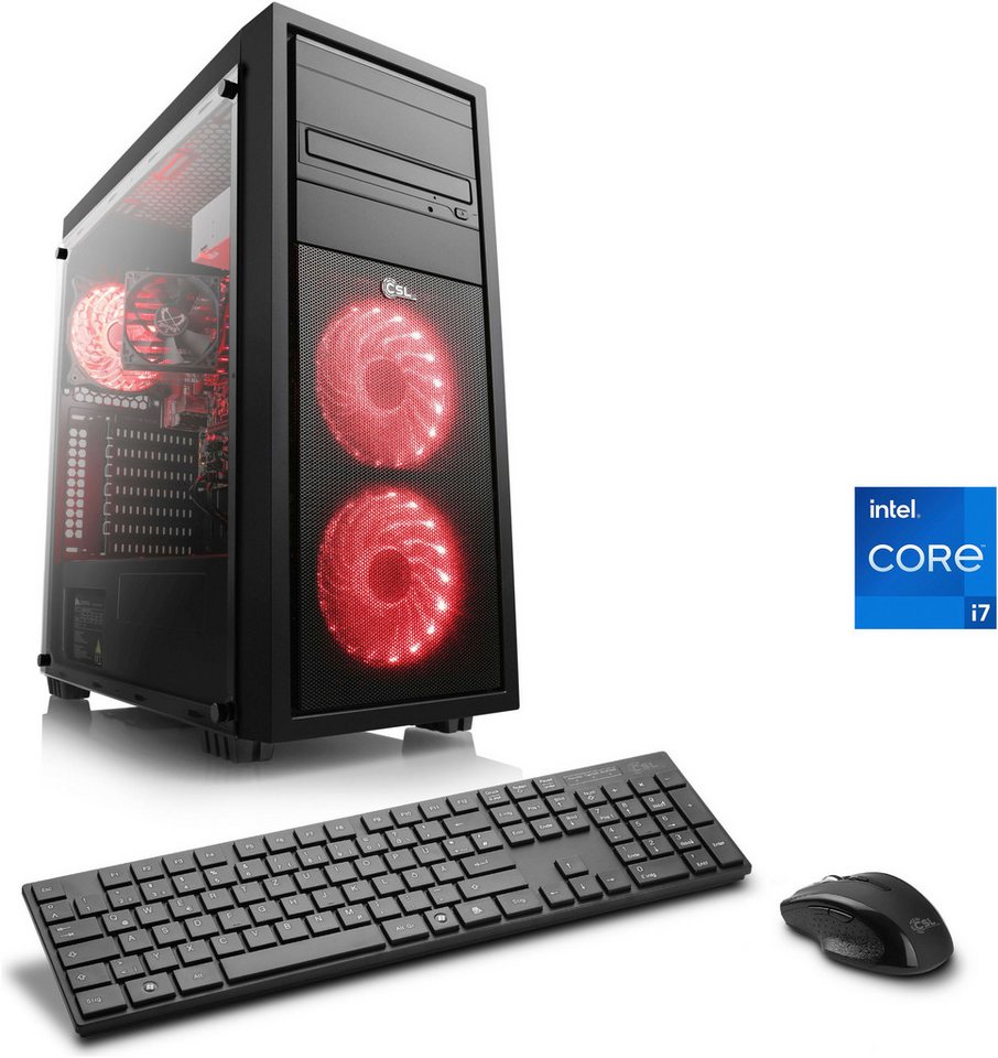 CSL Speed V27341 PC (Intel® Core i7 12700, Intel UHD Graphics 770, 32 GB RAM, 4000 GB HDD, 2000 GB SSD, Luftkühlung) von CSL