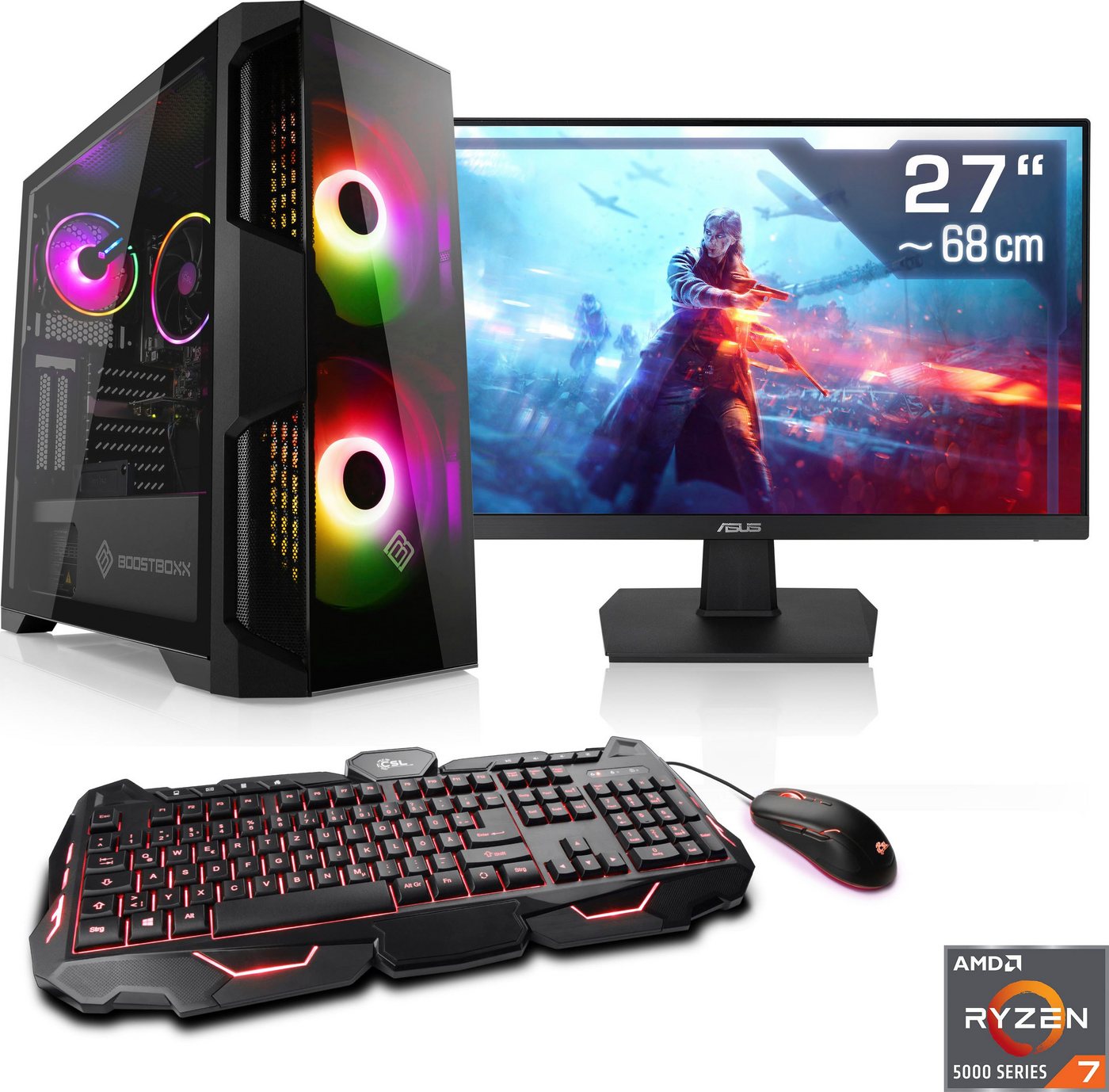 CSL Sprint V8341 Gaming-PC-Komplettsystem (27, AMD Ryzen 7 5700G, 32 GB RAM, 2000 GB SSD)" von CSL