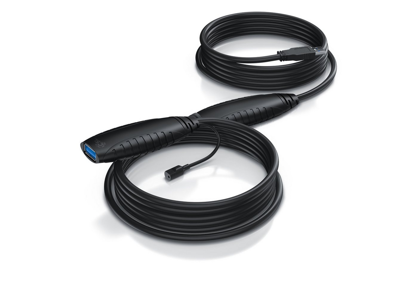 CSL USB 3.2 Gen 1 Repeaterkabel Verlängerung aktiv Gen1, Repeater - 10m Verlängerungskabel, USB Typ A, (1000 cm), Repeater Verlängerung Verstärker Kabel für Drucker Tastatur Scanner von CSL