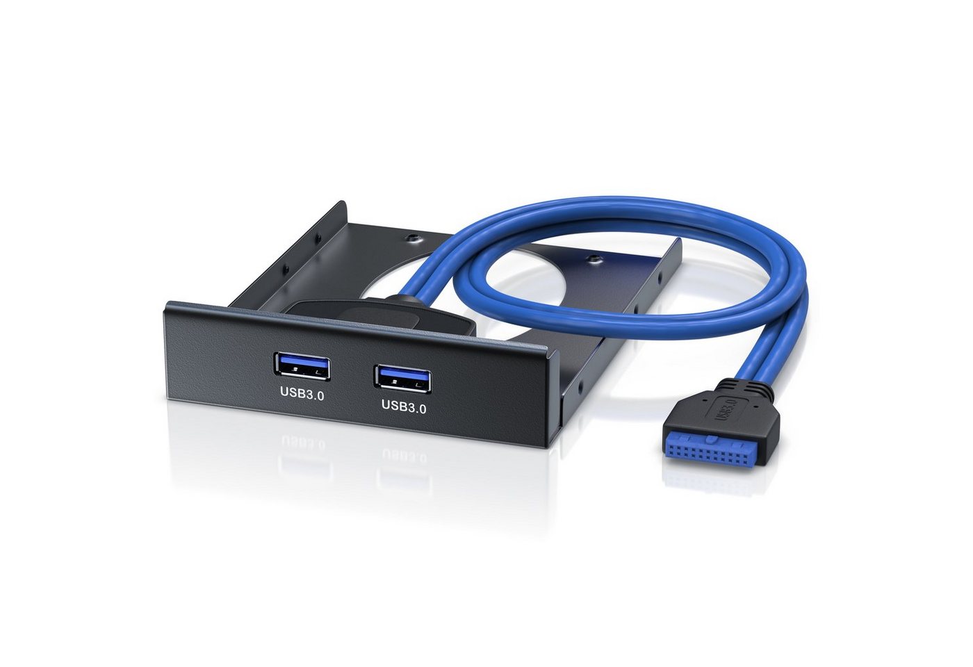 CSL USB-Adapter, 50 cm, 2-Port USB 3.0 Frontpanel für 3,5 Laufwerkschächte, bis zu 5Gb/s" von CSL