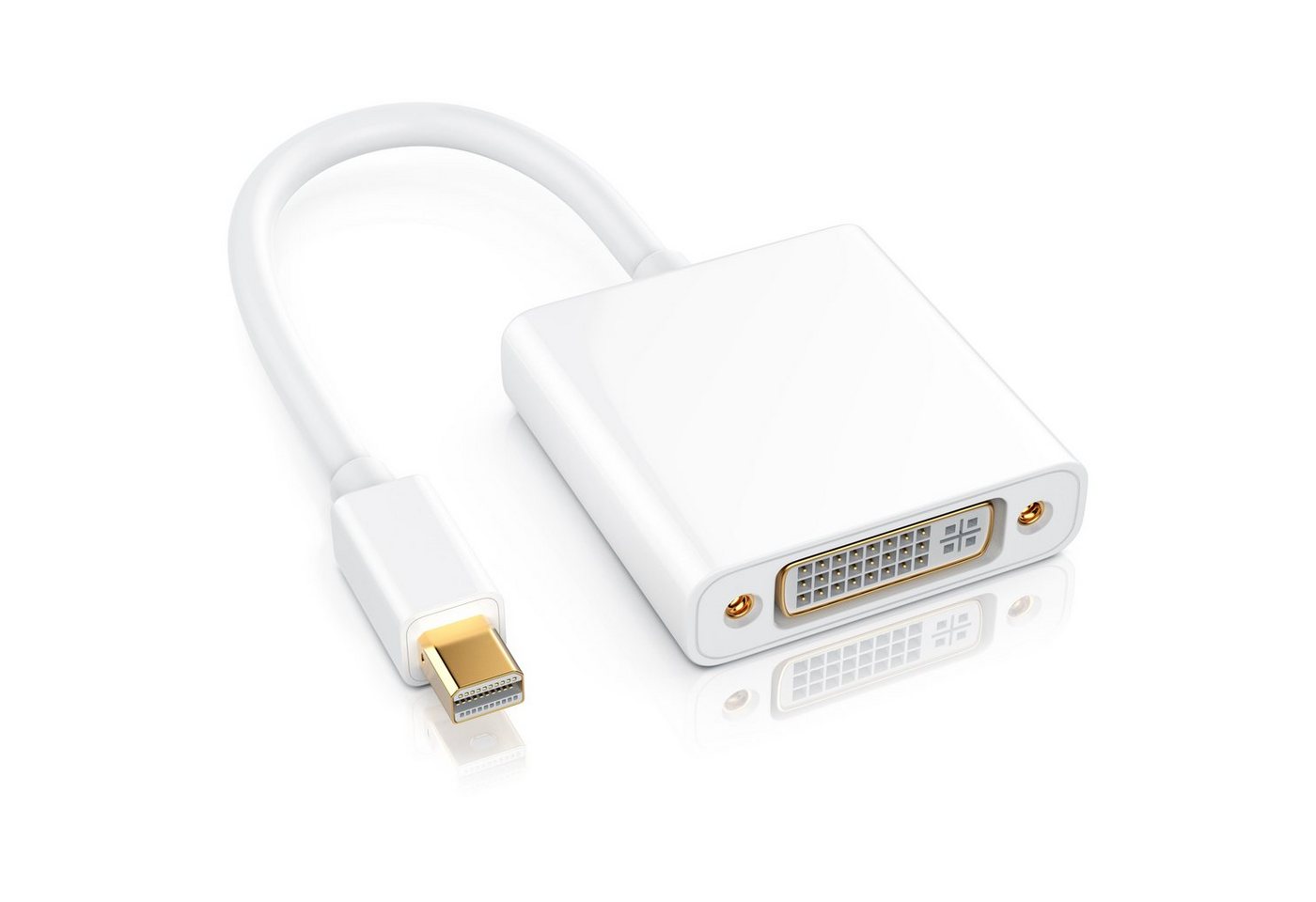 CSL Video-Adapter Mini DisplayPort zu DVI, Full HD MiniDP zu DVI Adapter Kabel von CSL