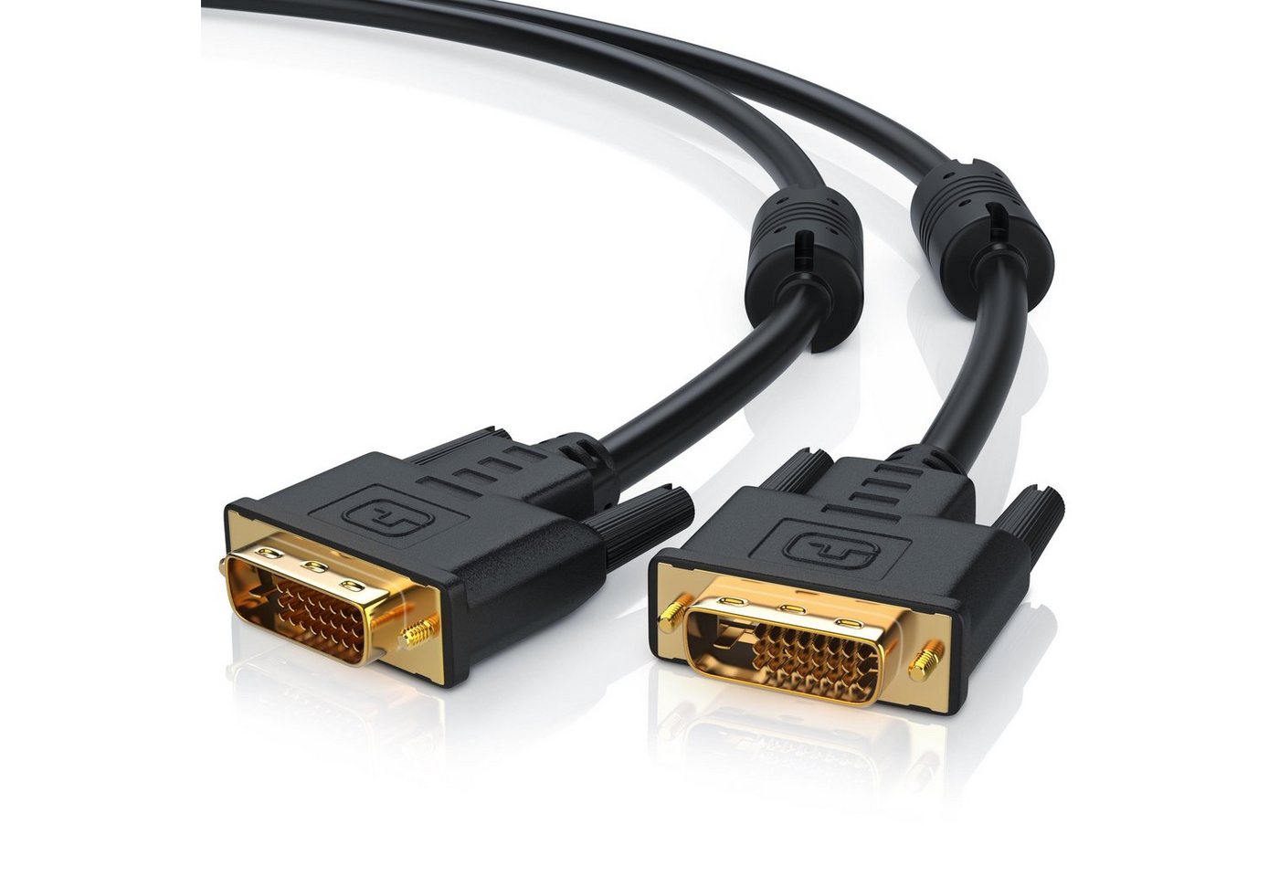 CSL Video-Kabel, DVI-D (DL), (200 cm), Monitor Verbindungskabel Dual-Link 24+1 Auflösung bis 2560x1600 - 2m von CSL