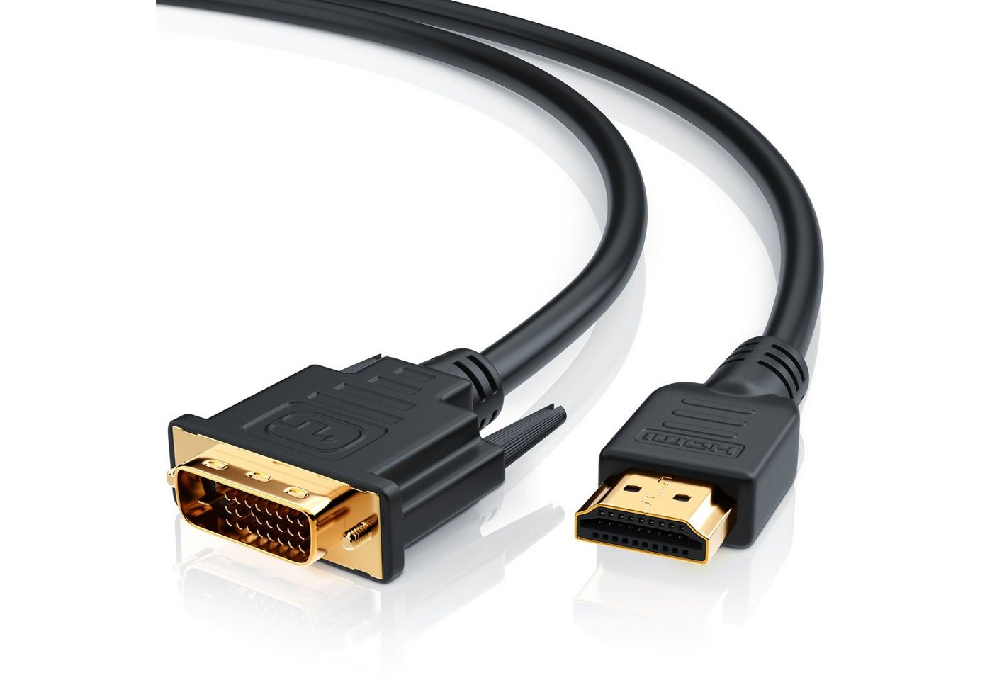 CSL Video-Kabel, DVI-D (DL), HDMI Typ A, (500 cm), Full HD Dual Link HDTV Adapter / Konverter Kabel - 5m von CSL