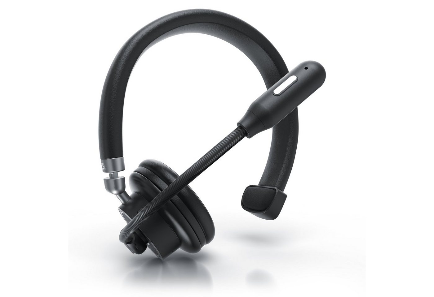 CSL Wireless-Headset (Multipoint, freisprechen, für Auto, LKW, Computer, VoIP, Call Center & Handys, Bluetooth 4.1, Kopfhörer mit flexiblem hochklappbarem Mikrofon, kabellos, leicht) von CSL