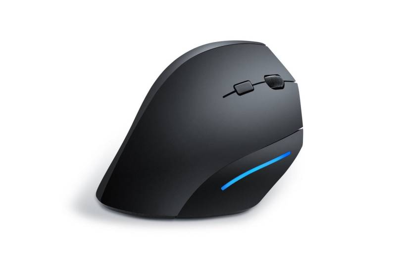 CSL ergonomische Maus (Funk, ergonomische Vertikal Mouse 2,4 GHz, gegen Maus-/Tennisarm RSI Syndrom) von CSL