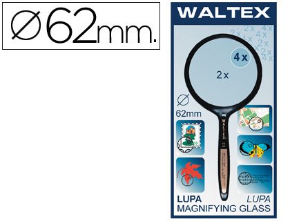 Bifokale Glaslupe 62 mm. -gebogener Griff -BL/1 -Blister 1 von CSP