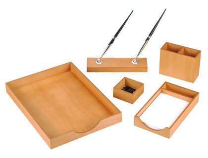 Schreibtisch aus Holz, 5-teiliges Set aus Kirsche von CSP