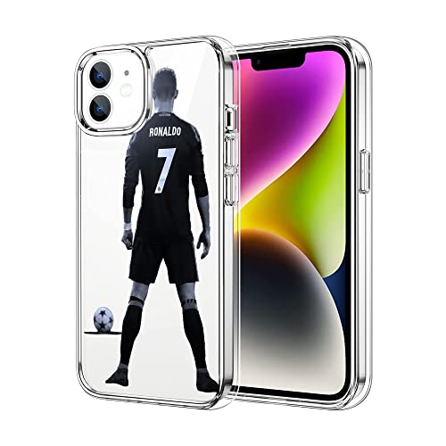 CSPDUJIADIY Kompatibel mit iPhone 11 Hülle, Superstar Mode Weiches Silikon TPU Stoßdämpfung Bumper Schutzhülle Transparent (Super-Famous-Ronaldo-Star-5) von CSPDUJIADIY