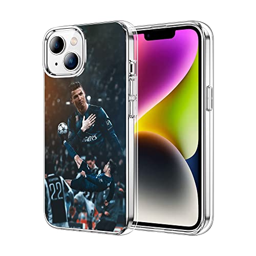 CSPDUJIADIY Kompatibel mit iPhone 13 Hülle, Superstar Mode Weiches Silikon TPU Stoßdämpfung Bumper Schutzhülle Transparent (Super-Famous-Ronaldo-Star-10) von CSPDUJIADIY