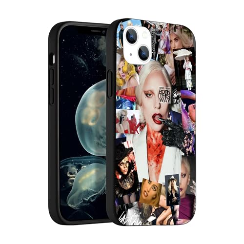 CSPDUJIADIY Schutzhülle für iPhone 13, Anime-Design, weiches TPU, stoßfest, dünn, für Männer, Frauen, Mädchen, Jungen (Lady-gaga-2) von CSPDUJIADIY