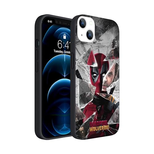 CSPDUJIADIY Schutzhülle für iPhone 15, Anime-Design, weiches TPU, stoßfest, dünn, für Männer, Frauen, Mädchen, Jungen (Deadpool-Wolverine-3) von CSPDUJIADIY