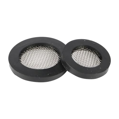 Gummischeiben 10 Stück/Los Dichtung O-Ring Schlauchdichtung Flache Gummischeibe mit Filternetz for Wasserhahntülle 1/2“ 3/4" Gummidichtungen 40 Mesh(1I2 Zoll)(1I2 inch) von CSSQCSSUANB