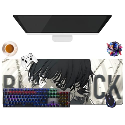 Japanisches Mauspad, Anime, Blue Lock | extra großes Gaming-Mauspad XL (31,5 x 11,8 x 0,12 Zoll) | für Büro, Studium & Zuhause | rutschfeste Unterseite + weiche Oberfläche (4) von CSYJYMCFX