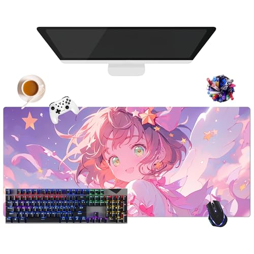 Japanisches Mauspad, Anime, Cardcaptor Sakura, extra groß, XL (35,4 x 15,7 x 0,12 Zoll) | für Büro, Studium & Zuhause | rutschfeste Unterseite + weiche Oberfläche (5) von CSYJYMCFX