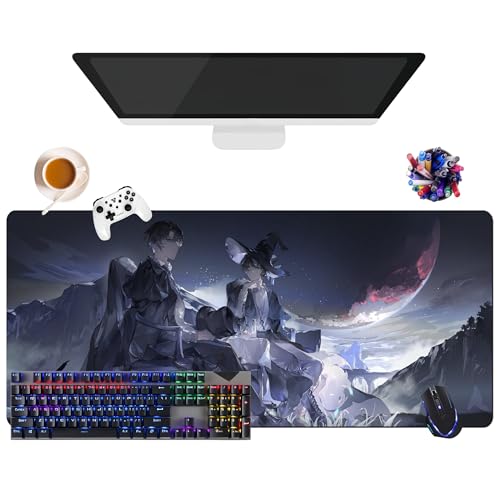 Japanisches Mauspad, Anime, Lord of Mysteries | extra großes Gaming-Mauspad XL (35,4 x 15,7 x 0,12 Zoll) | für Büro, Studium & Zuhause | rutschfeste Unterseite + weiche Oberfläche (2) von CSYJYMCFX