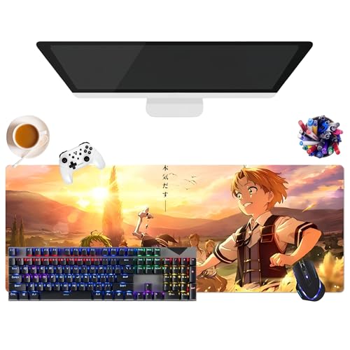 Japanisches Mauspad, Anime, Mushoku Tensei Eris Boreas Greyratr | Gaming-Mauspad XL (31,5 x 11,8 x 0,12 Zoll) | für Büro, Studium & Zuhause | rutschfeste Unterseite + weiche Oberfläche (3) von CSYJYMCFX