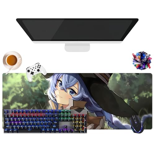 Japanisches Mauspad, Anime, Mushoku Tensei Eris Boreas Greyratr | Gaming-Mauspad XL (31,5 x 11,8 x 0,12 Zoll) | für Büro, Studium & Zuhause | rutschfeste Unterseite + weiche Oberfläche (4) von CSYJYMCFX