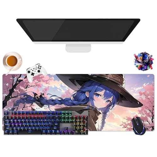 Japanisches Mauspad, Anime, Mushoku Tensei Eris Boreas Greyratr | Gaming-Mauspad XL (31,5 x 11,8 x 0,12 Zoll) | für Büro, Studium & Zuhause | rutschfeste Unterseite + weiche Oberfläche (6) von CSYJYMCFX