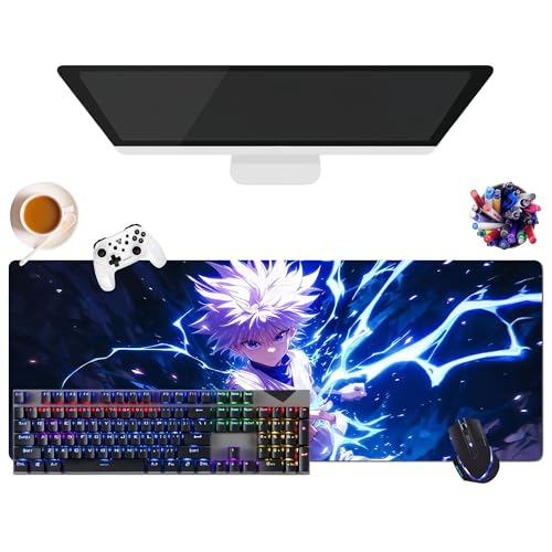 Japanisches Mauspad Anime Hunter | extra großes Gaming-Mauspad XL (31,5 x 11,8 x 0,12 Zoll) | für Büro, Studium & Zuhause | rutschfeste Unterseite + weiche Oberfläche (3) von CSYJYMCFX