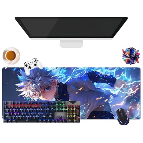 Japanisches Mauspad Anime Hunter | extra großes Gaming-Mauspad XL (31,5 x 11,8 x 0,12 Zoll) | für Büro, Studium & Zuhause | rutschfeste Unterseite + weiche Oberfläche (5) von CSYJYMCFX