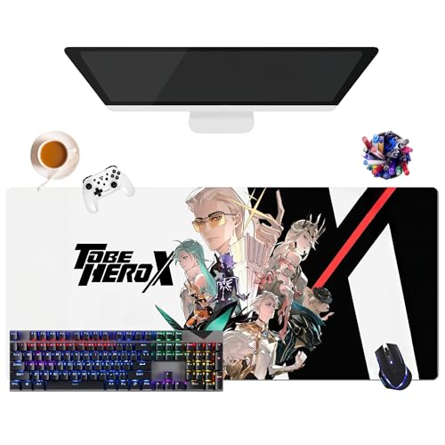 Japanisches Mauspad Anime to Be Hero X | extra großes Gaming-Mauspad XL (35,4 x 15,7 x 0,12 Zoll) | für Büro, Studium & Zuhause | rutschfeste Unterseite + weiche Oberfläche (1) von CSYJYMCFX