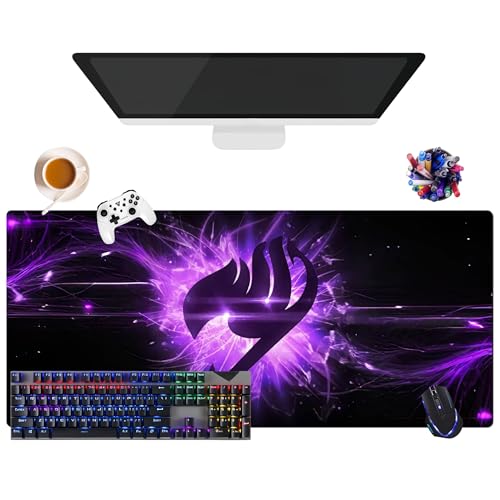 Japanisches Mauspad mit Fairy Tail Lucy, extra großes Gaming-Mauspad, XL (35,4 x 15,7 x 0,12 Zoll) | für Büro, Studium & Zuhause | rutschfeste Unterseite + weiche Oberfläche (1) von CSYJYMCFX