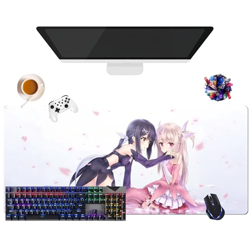 Kaleid Liner Illya Anime-Mauspad, extra groß, XL (35,4 x 15,7 x 0,12 Zoll) | für Büro, Studium & Zuhause | rutschfeste Unterseite + weiche Oberfläche (1) von CSYJYMCFX