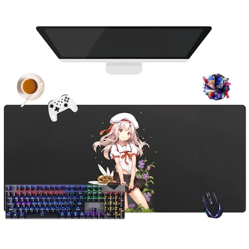 Kaleid Liner Illya Anime-Mauspad, extra groß, XL (35,4 x 15,7 x 0,12 Zoll) | für Büro, Studium & Zuhause | rutschfeste Unterseite + weiche Oberfläche (2) von CSYJYMCFX