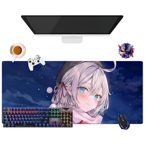 Mauspad, Anime, Alya Sometimes Hides Her Feelings in Russisch, Gamer-Mauspad, XL (35,4 x 15,7 x 0,12 Zoll) | für Büro, Studium & Zuhause | rutschfeste Unterseite + weiche Oberfläche (1) von CSYJYMCFX