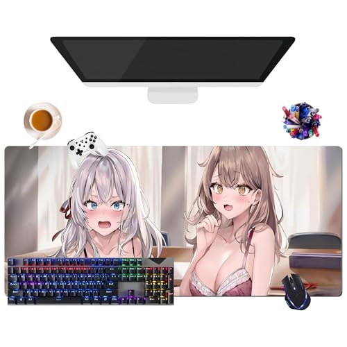 Mauspad Anime Alya Sometimes Hides Her Feelings in Russische Alisa | Gamer-Mauspad XL (35,4 x 15,7 Zoll x 0,12 Zoll) | für Büro, Studium & Zuhause | rutschfeste Unterseite + weiche Oberfläche (2) von CSYJYMCFX