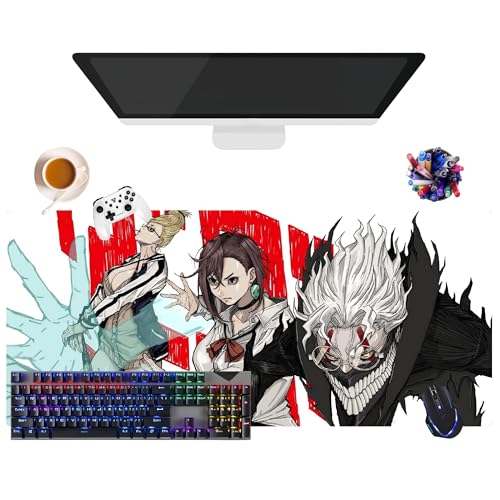 Mauspad Anime Dan Da Dan | Wasserdichtes Mauspad, extra groß, XL (35,4 x 15,7 x 0,12 Zoll) | rutschfeste Gummibasis für PC, Laptop, E-Sport | Schutz für Tastatur und Maus (6) von CSYJYMCFX