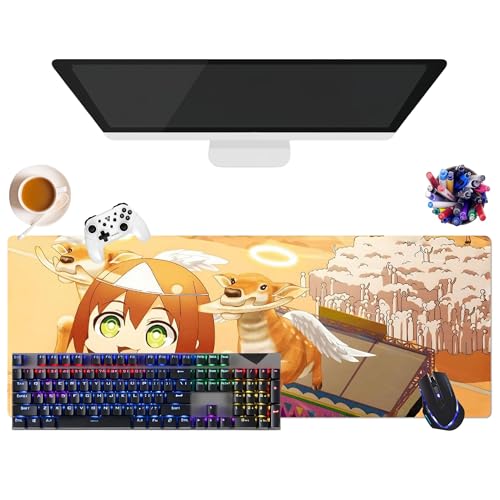 Nokotan Mauspad, japanisches Anime My Deer Friend Nokotan | extra großes Gaming-Mauspad XL (31,5 x 11,8 x 0,12 Zoll) | für Büro, Studium & Zuhause | rutschfeste Unterseite + weiche Oberfläche (3) von CSYJYMCFX