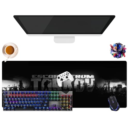 Tarkov Escape Mauspad, extra groß, XL (31,5 x 11,8 x 0,12 Zoll) | für Büro, Studium & Zuhause | rutschfeste Unterseite + weiche Oberfläche (4) von CSYJYMCFX