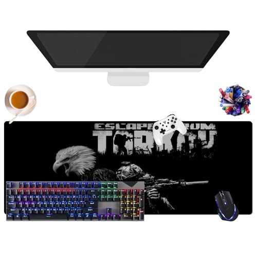 Tarkov Escape Mauspad, extra groß, XL (31,5 x 11,8 x 0,12 Zoll) | für Büro, Studium & Zuhause | rutschfeste Unterseite + weiche Oberfläche (5) von CSYJYMCFX